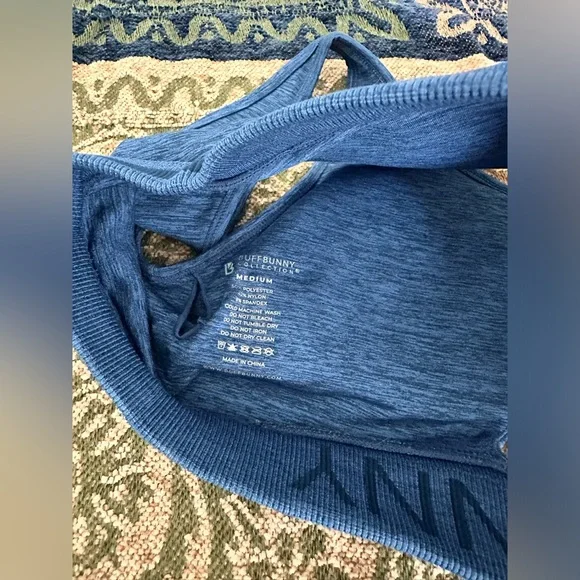Buffbunny Baked Blue BBL Seamless Bra and Shorts Medium 💙